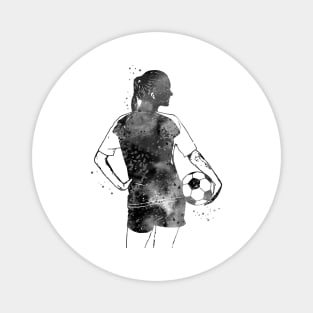 Female Soccer Player Magnet